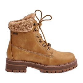 Botas isoladas femininas Big Star OO274A285 camelo castanho Botas isoladas femininas Big Star OO274A285 camelo castanho