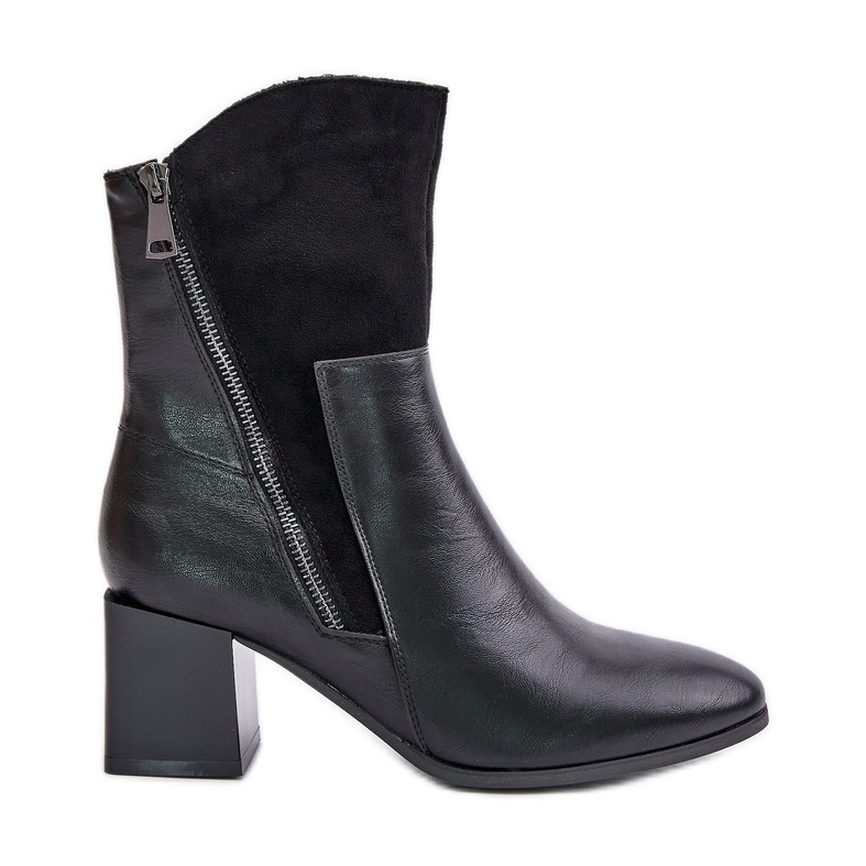 Botas femininas isoladas de salto alto, preta Relabina preto