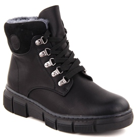 Botas pretas com isolamento feminino, evento 7973 preto