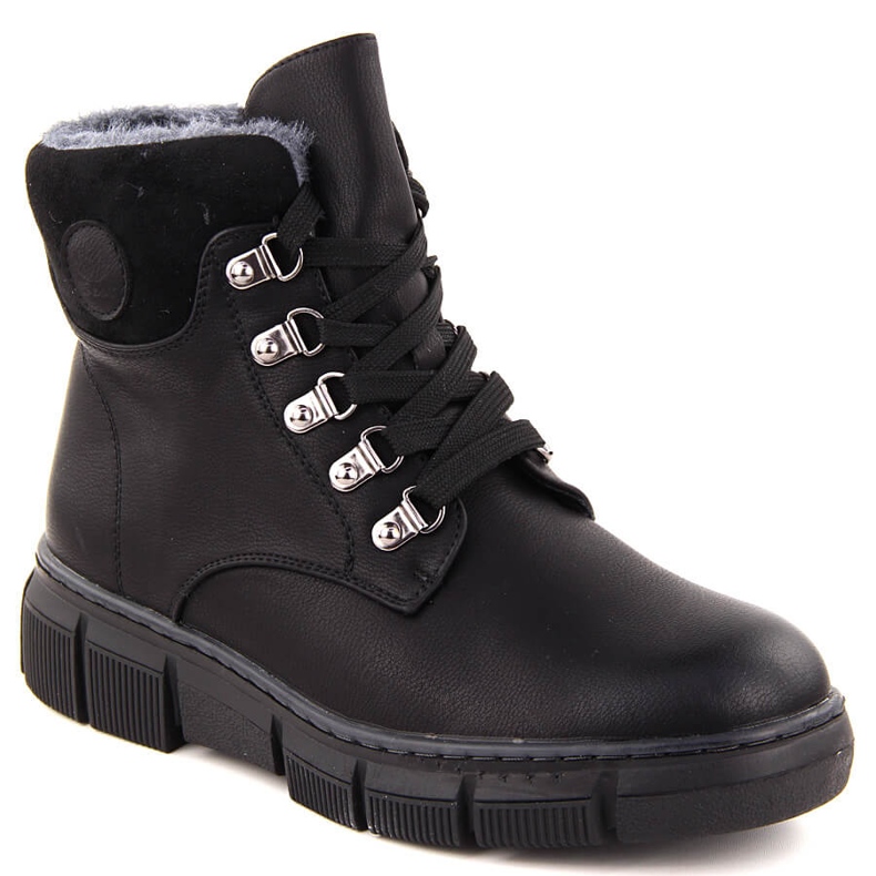 Botas pretas com isolamento feminino, evento 7973 preto Botas pretas com isolamento feminino, evento 7973 preto