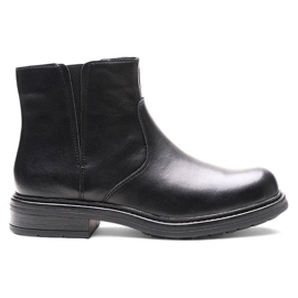 Botins femininos de couro com isolamento preto Sergio Leone BT345-S