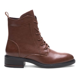Botas femininas de couro marrons de Sergio Leone marrom