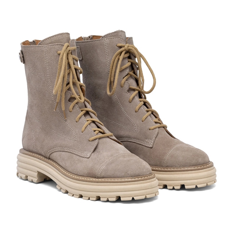 Bolsa feminina de camurça bege Butdam WOR1