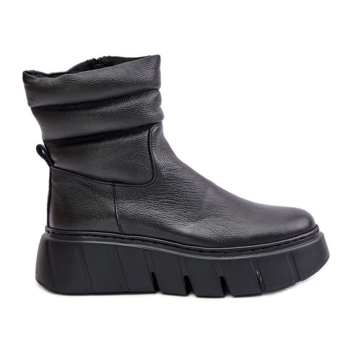 Zazoo 60512 Botas femininas de couro com zíper, forradas com feltro, pretas preto Zazoo 60512 Botas femininas de couro com zíper, forradas com feltro, pretas preto