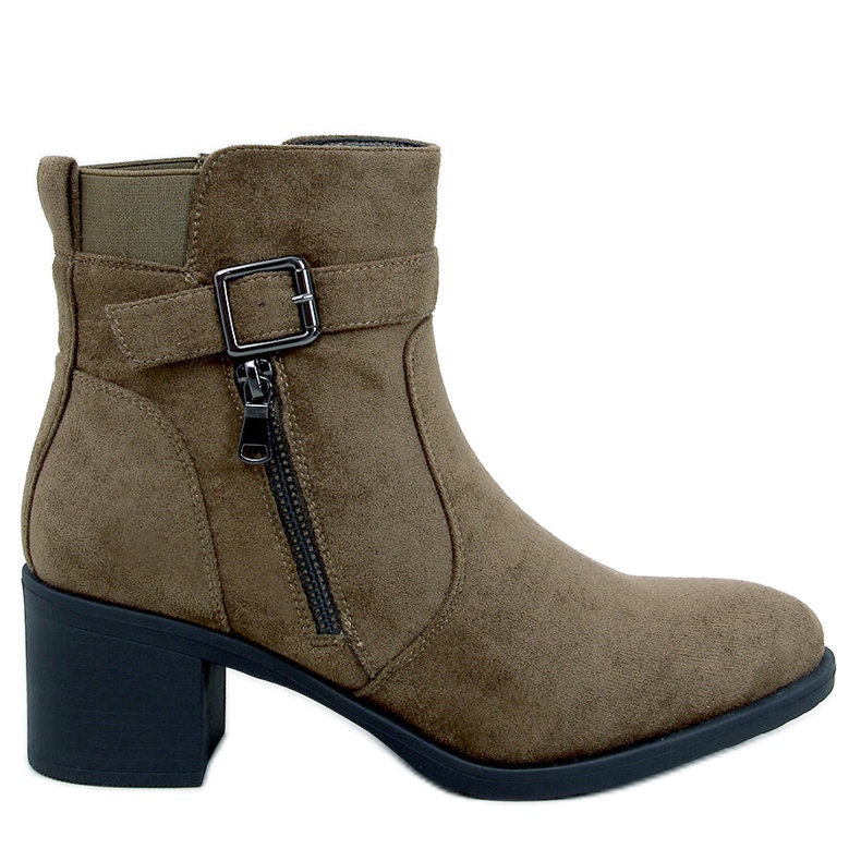 Botins clássicos de salto alto da Irving Green verde