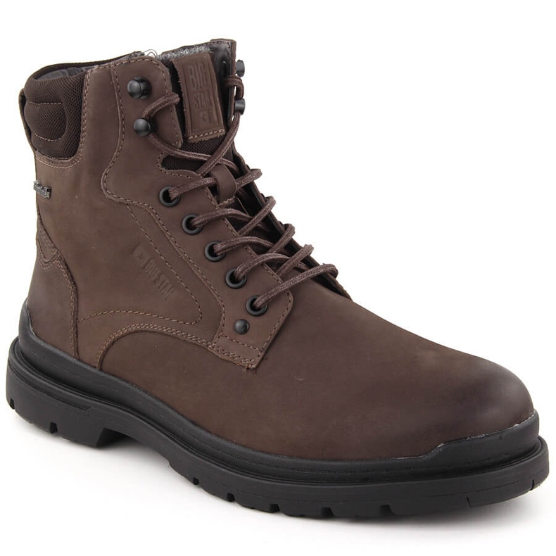 Botas impermeáveis ​​masculinas com isolamento marrom Big Star OO174172 castanho