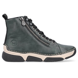Botins femininos verdes confortáveis ​​Rieker 45920-54