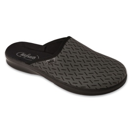 Chinelos masculinos de pu Befado com estampa 548M044 cinza