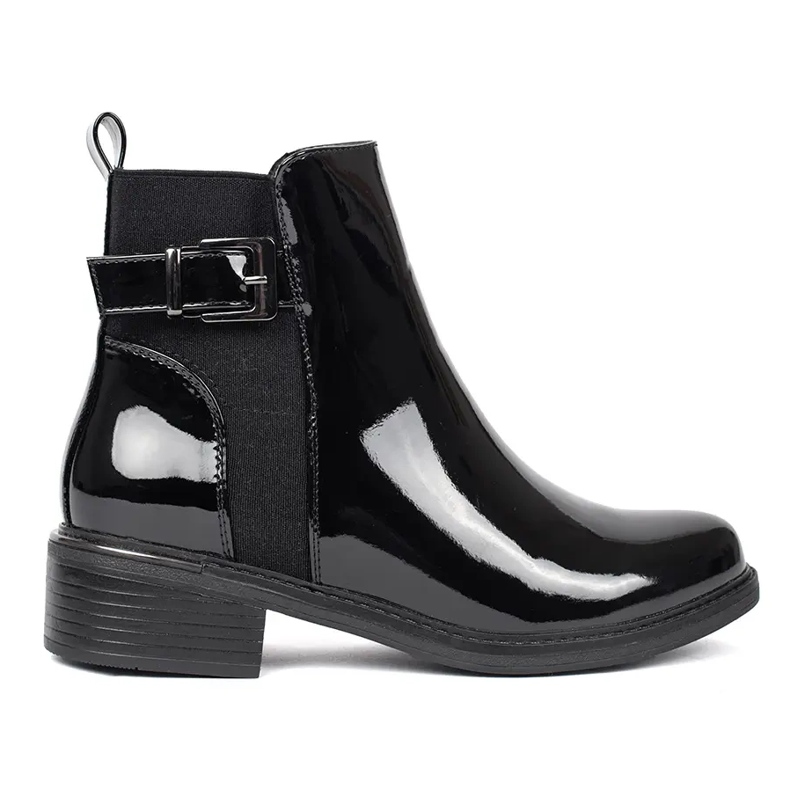 Botas Chelsea pretas de senhora preto