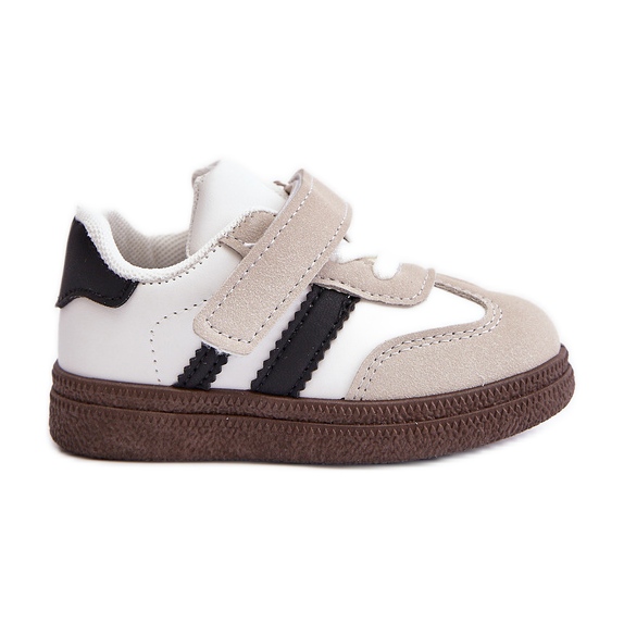 Tênis infantil com velcro branco Tromella