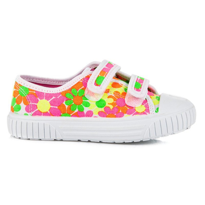 Viggami Tênis coloridos com flores multicolorido