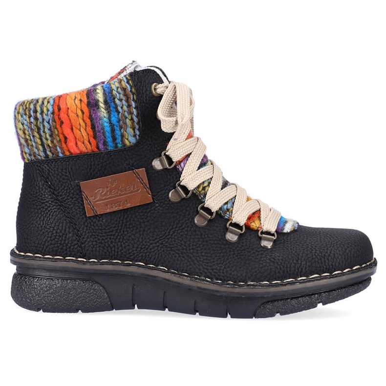 Botas isoladas femininas pretas Rieker 73343-0 preto