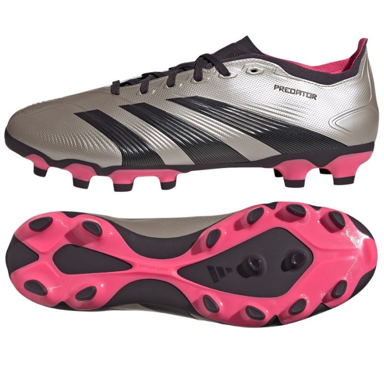 Chuteiras Adidas Predator League MG IF6383 prata