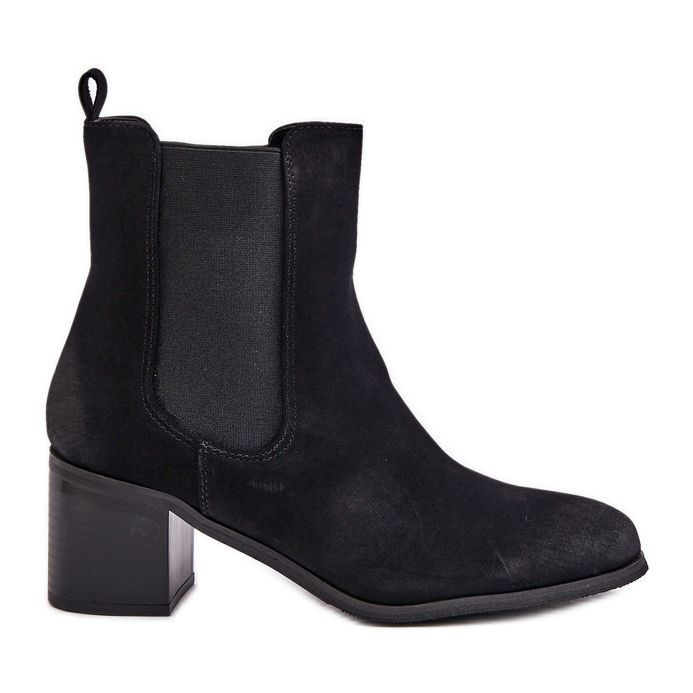 Botas femininas isoladas com salto alto preto Radeya preto