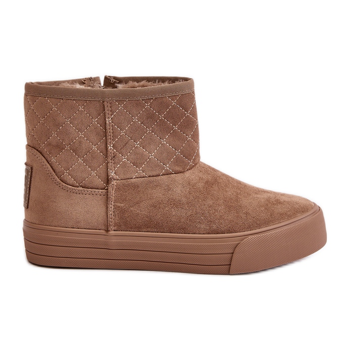 Botas de neve com zíper isolado com pele Big Star OO274A524 bege