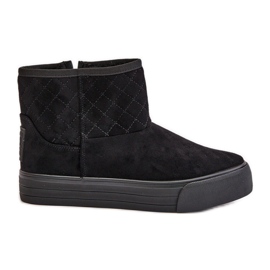 Botas de neve com zíper isolado com pele Big Star OO274A522 pretas preto