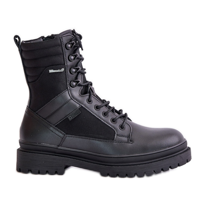 Botas isoladas masculinas de couro Big Star OO174164 pretas preto