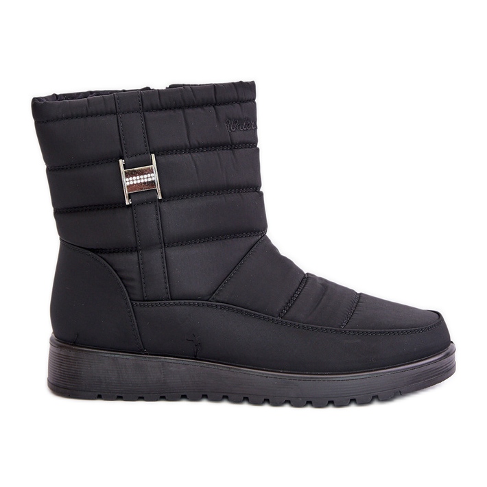 Botas femininas leves com zíper para neve pretas Mezitha preto Botas femininas leves com zíper para neve pretas Mezitha preto