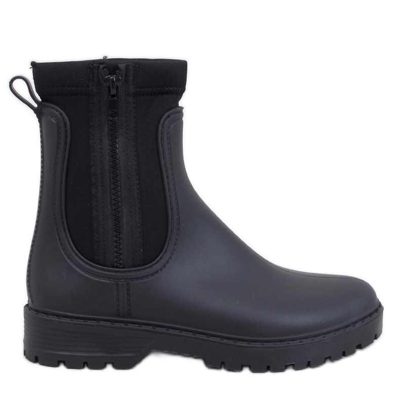 Botas Chelsea femininas abaixo pretas preto