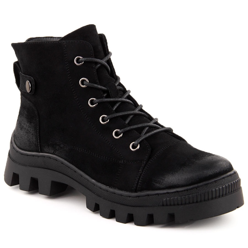 Botins femininos pretos Potocki SZ12168
