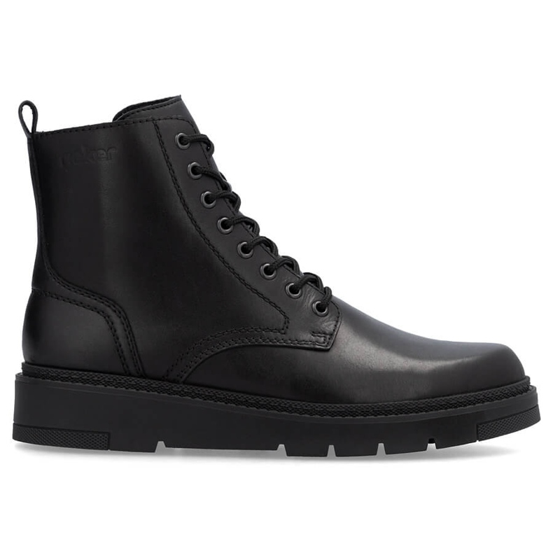 Botas masculinas de couro com isolamento, pretas, Rieker 30101-00 preto