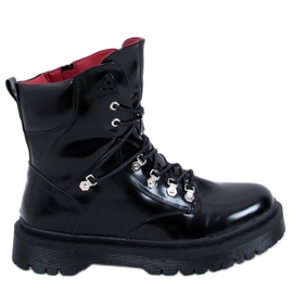 Botas Kari Black com atacadores preto