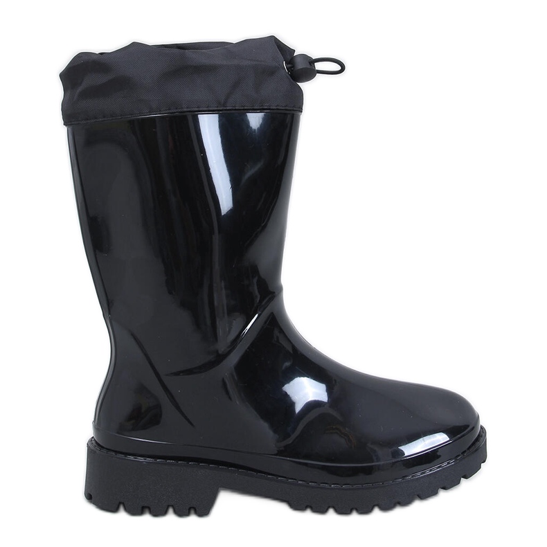 Kiffer Botas Wellington pretas lacadas com debrum preto Kiffer Botas Wellington pretas lacadas com debrum preto
