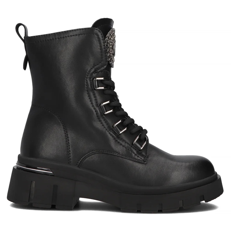 Filippo DBT6521/24 Botas plataforma de couro Bk, pretas preto