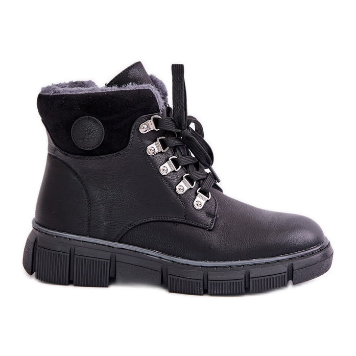 Botas femininas isoladas com zíper preto Mevanisa preto