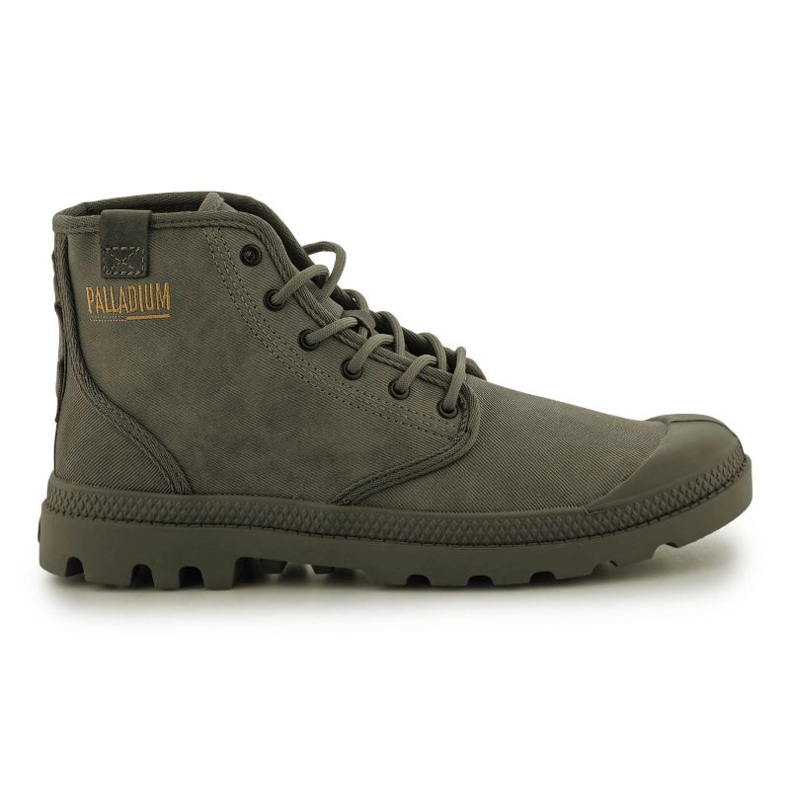 Sapatos Palladium Pampa Hi Coated U 74375-377-M Verde Escuro