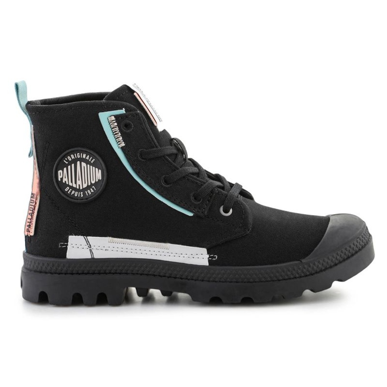 Palladium Pampa Underlayer 99183-008-M Sapatos pretos