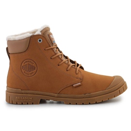 Sapatos impermeáveis ​​de couro com punho Palladium sp20 Wl 79067-257-M Mogno marrom