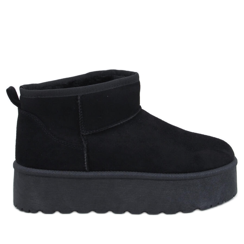 Botas curtas de neve Emus na plataforma Morris Black preto