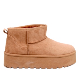 Botas curtas de neve Emus na plataforma Morris Camel marrom