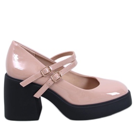 Lorai Sapatos de salto largo Khaki - Inello bege Lorai Sapatos de salto largo Khaki - Inello bege