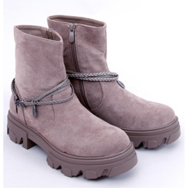 Bota rasteira Connie Taupe - Inello bege
