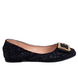 Sapatilhas pretas com fivela Ells preto Sapatilhas pretas com fivela Ells preto