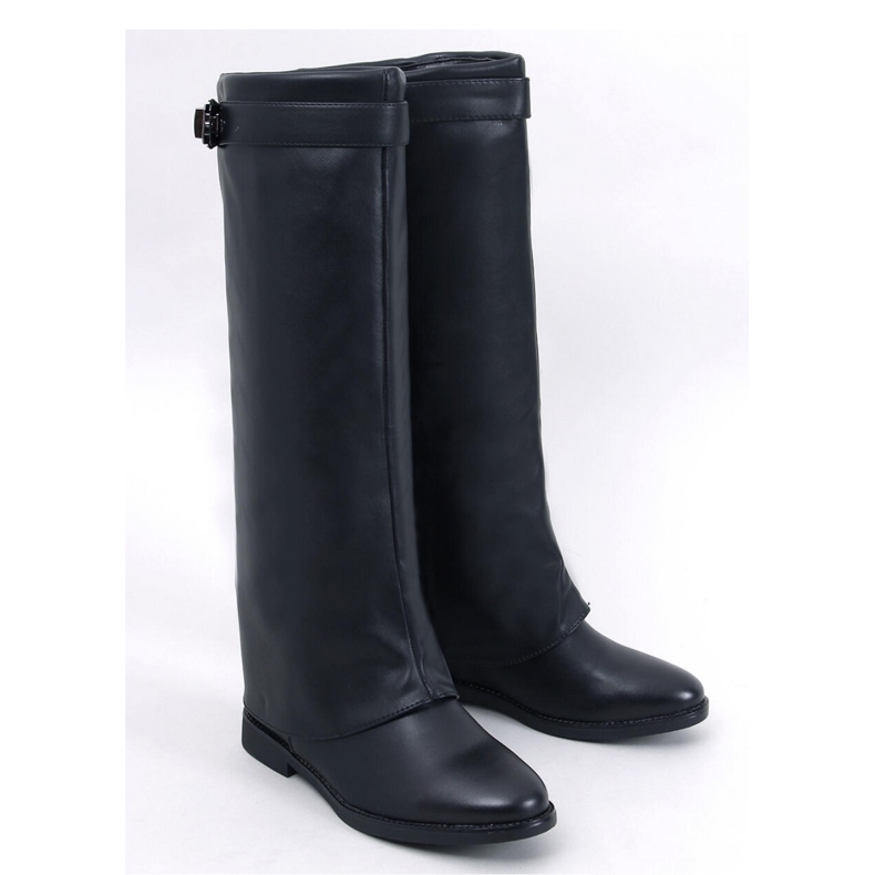 Annse Bota preta com corte duplo - Inello preto