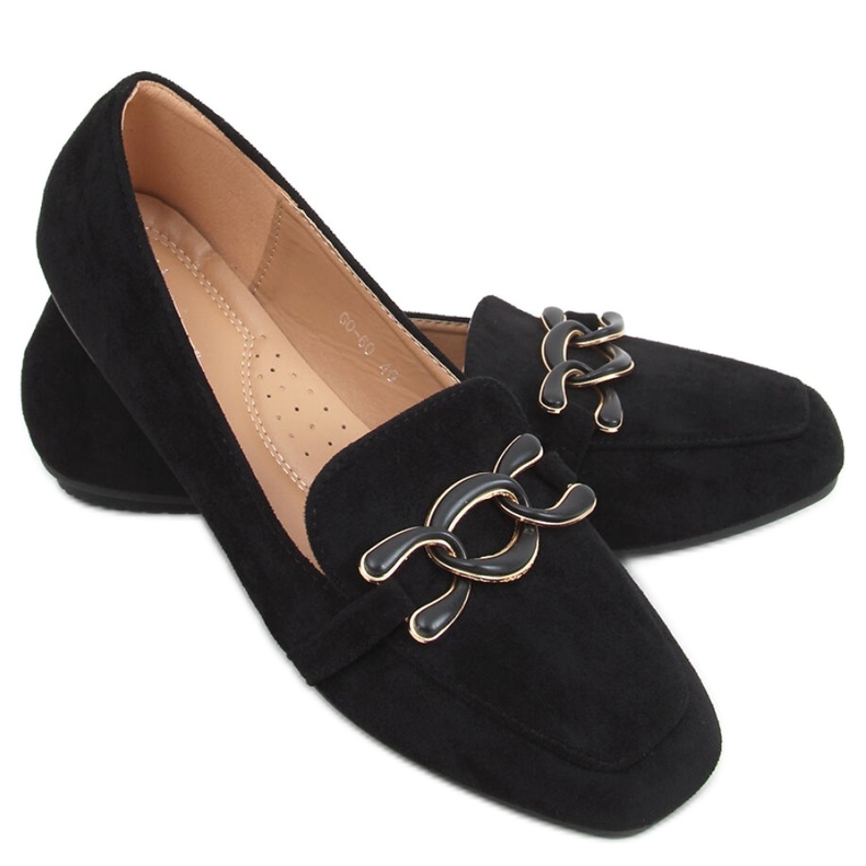 Mocassins de mulheres negras preto