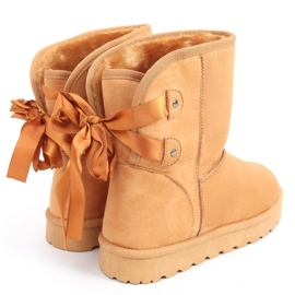 Botas de neve Emus com laços Stella Camel - Inello castanho