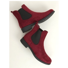 Botas Chelsea Clássicas Femininas Borgonha MR-9 Vinho - Inello vermelho