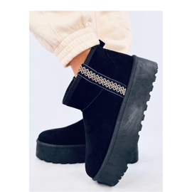 Botas curtas de neve na plataforma Weyan Black - Inello preto