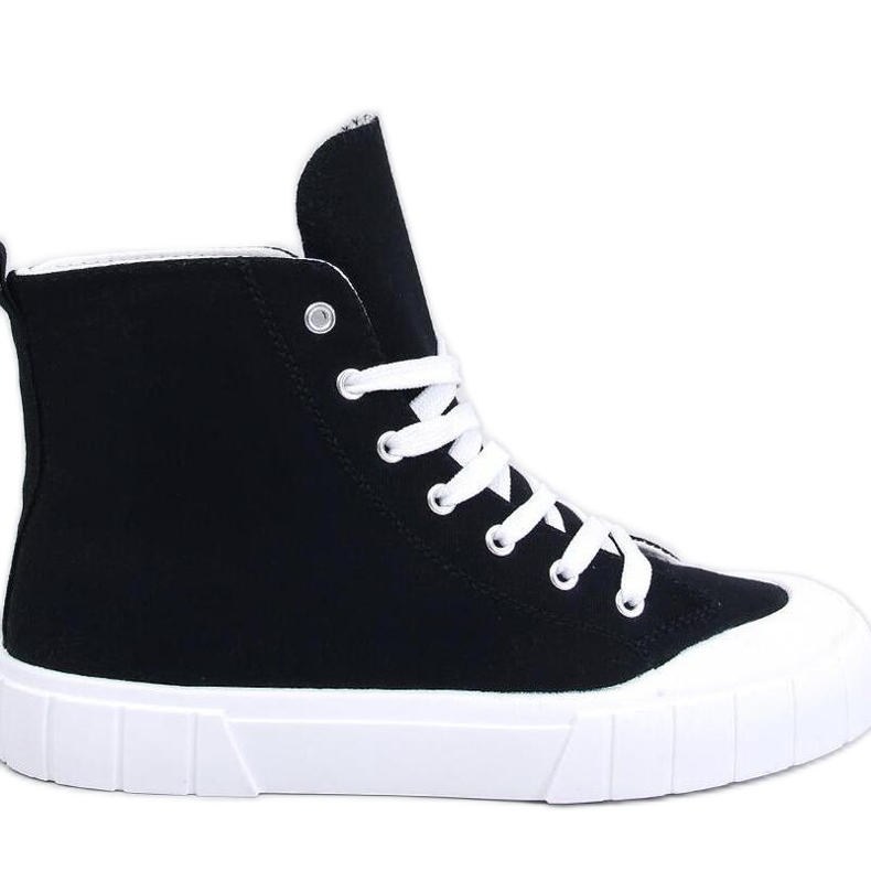 Tênis de lona para o tornozelo Preto