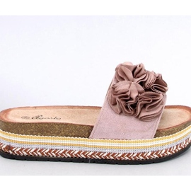 Sandália Chinelo com sola grossa e colorida Raven Bege - Inello