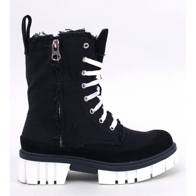 Vaugh Botins de lona preto com protetor - Inello