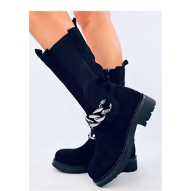 Wiley Botas Chelsea de cano longo pretas - Inello preto