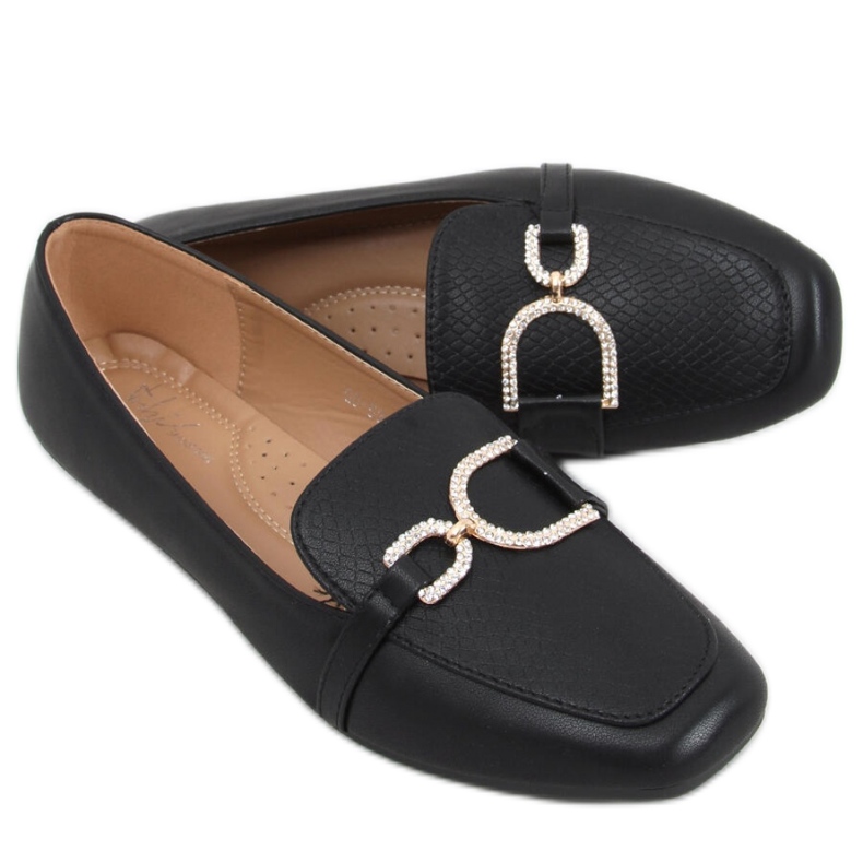 Mocassins femininos Serena Black - Inello preto