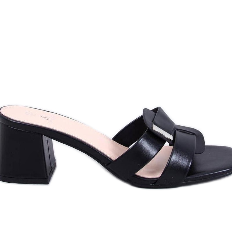 Sandália Chinelo elegante de salto alto Lafar Preto - Inello