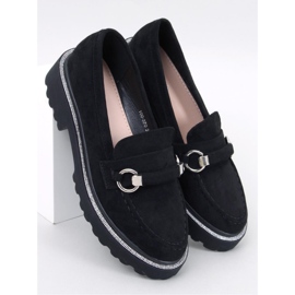 Sheady Mocassins de camurça pretos com sola alta - Inello Sheady Mocassins de camurça pretos com sola alta - Inello