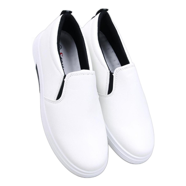 Alliot Tênis slip-on branco - Inello preto
